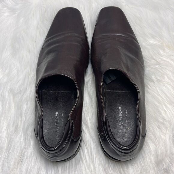Donald J. Pliner Rex Brown Leather Slip On Dress Shoes Sz‎ 12